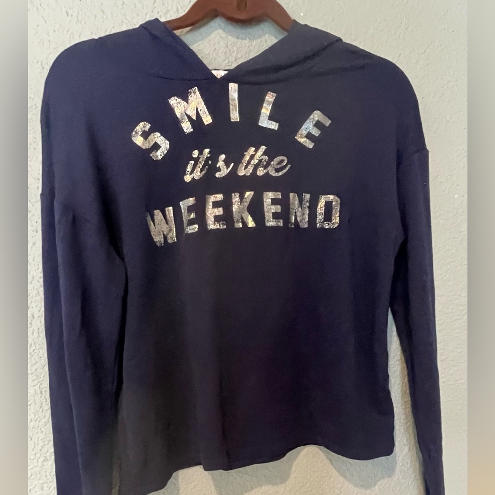 Love Glam Girl, French Terry Hoodie + Ribbed Legging, Navy